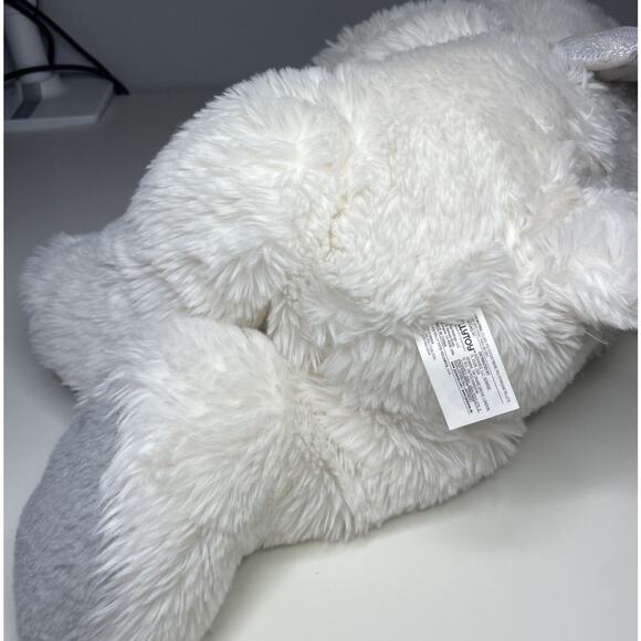 Kellytoy Brooke the Polar Bear Plush 20” White Gray Large Angel Wings - Picture 9 of 12